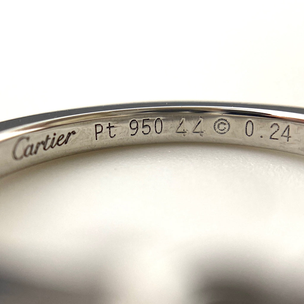 カルティエ バレリーナ リング プラチナ 指輪 ダイヤモンド ピンキーリング リング 3.5号 Pt950 ダイヤモンド レディース 【中古】 
 ラッピング可