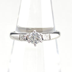 ロイヤル・アッシャー ダイヤモンド デザインリング プラチナ 指輪 リング 7号 Pt900 ダイヤモンド レディース 【中古】brjwl