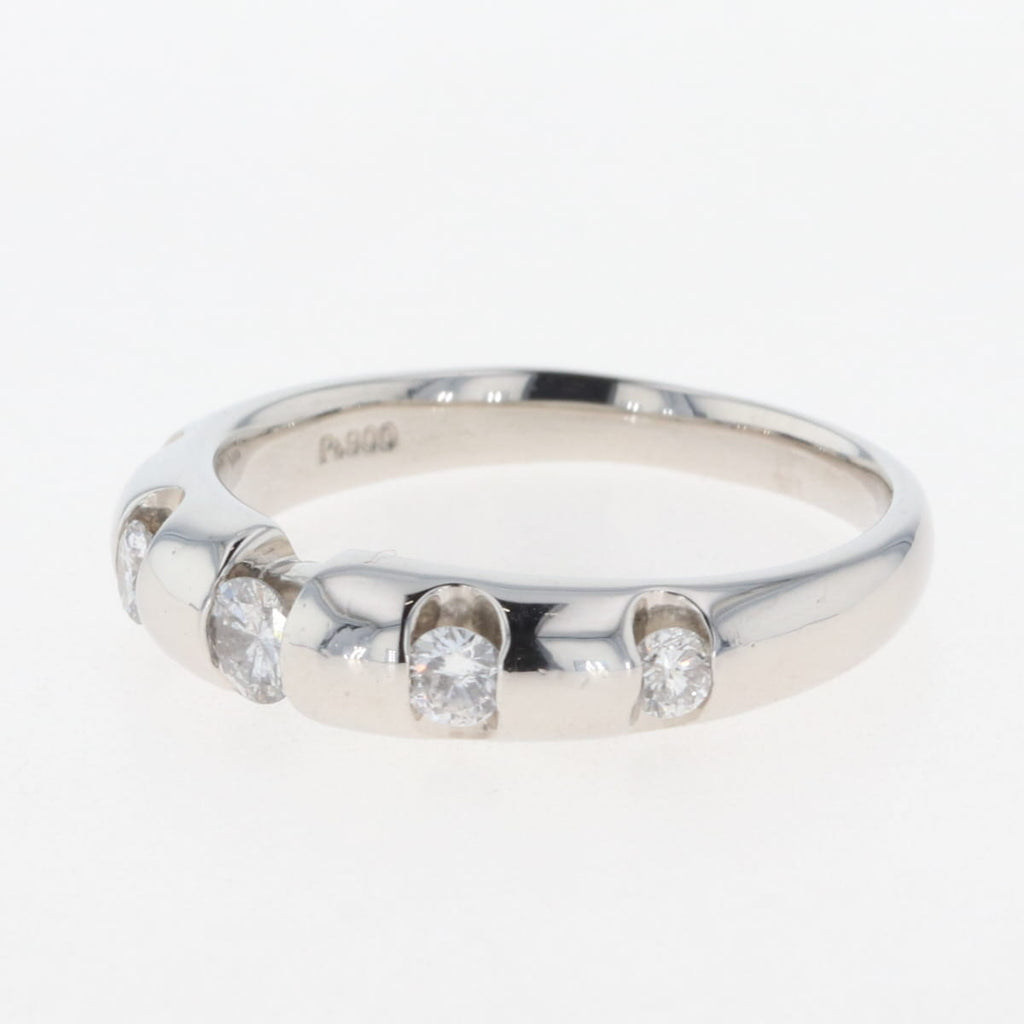 メレダイヤ デザインリング プラチナ 指輪 リング 17号 Pt900 ダイヤモンド レディース 【中古】 
 ラッピング可