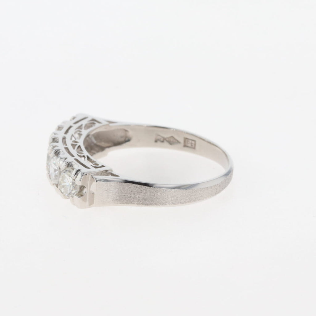 メレダイヤ デザインリング プラチナ 指輪 リング 16号 Pt900 ダイヤモンド レディース 【中古】 ラッピング可