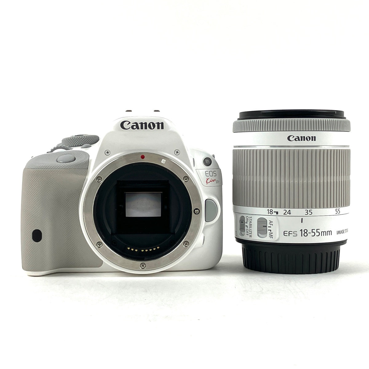 バイセル公式】キヤノン Canon EOS Kiss X7 ホワイト + EF-S 18-55mm ...