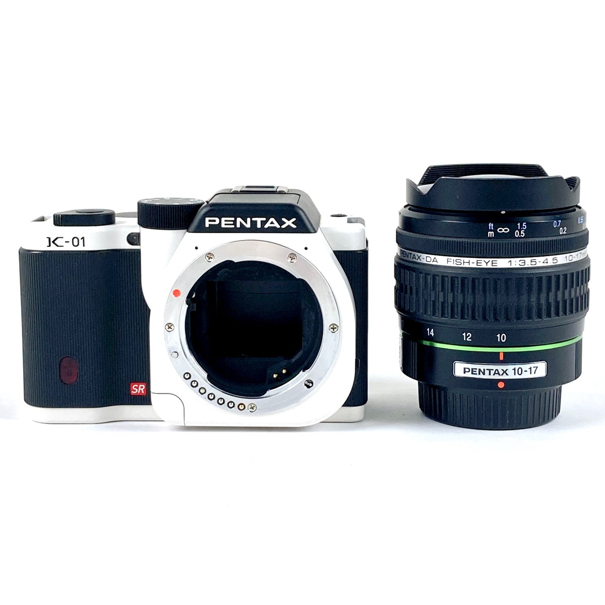 ペンタックス PENTAX K-01＋DA FISH-EYE 10-17mm F3.5-4.5ED[IF] デジタル ミラーレス 一眼カメラ 【中古】