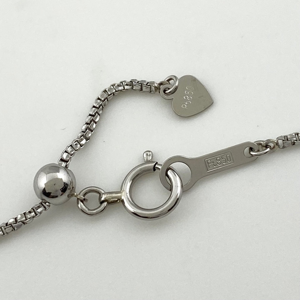 アレキサンドライト デザインネックレス プラチナ メレダイヤ ペンダント ネックレス Pt850 Pt900 ダイヤモンド レディース 【中古】