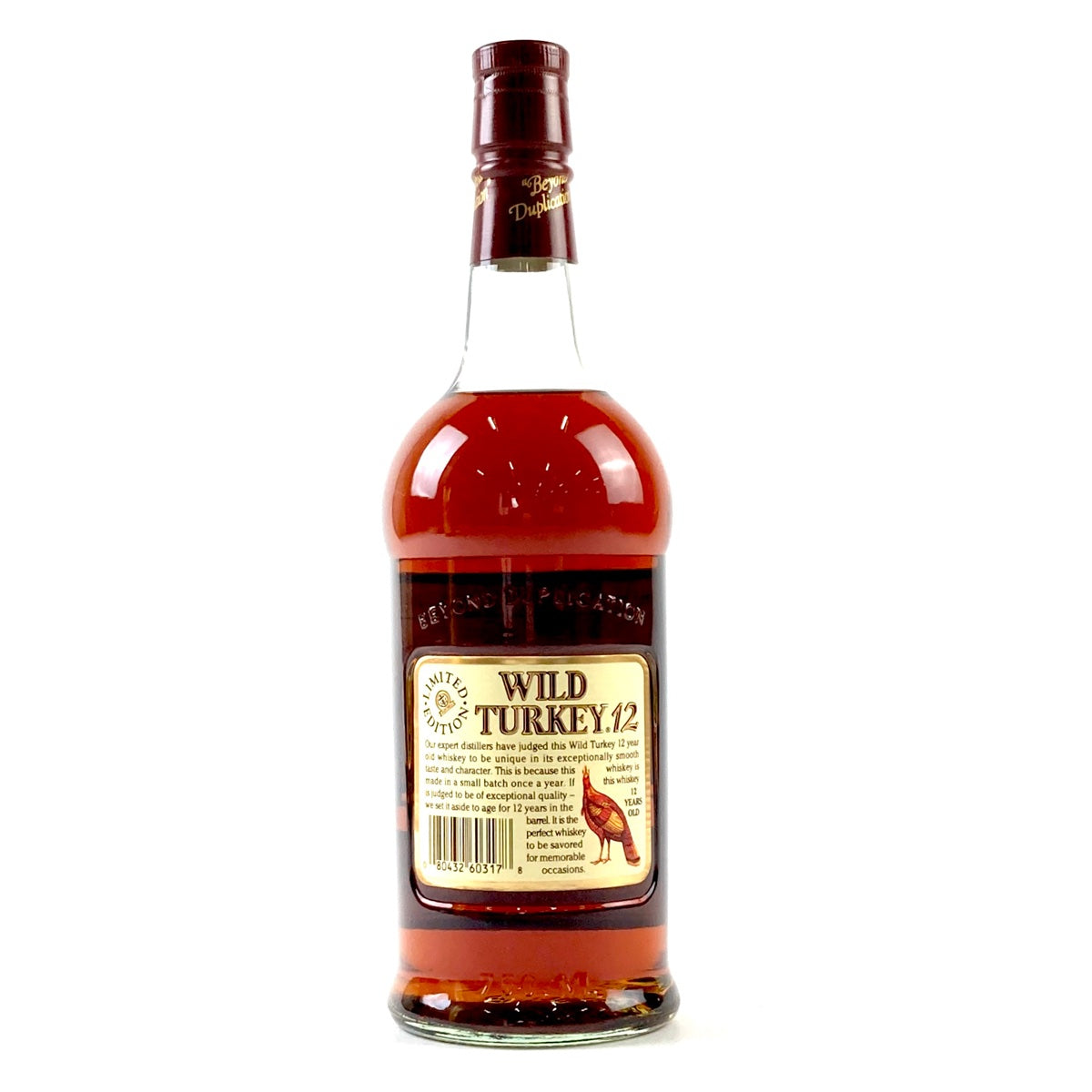 バイセル公式】ワイルドターキー WILD TURKEY 12年 旧旧ボトル 750ml アメリカンウイスキー 【古酒】 - バイセルブランシェ