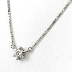 メレダイヤ デザインネックレス プラチナ ペンダント ネックレス Pt850 ダイヤモンド レディース 【中古】nbjwl