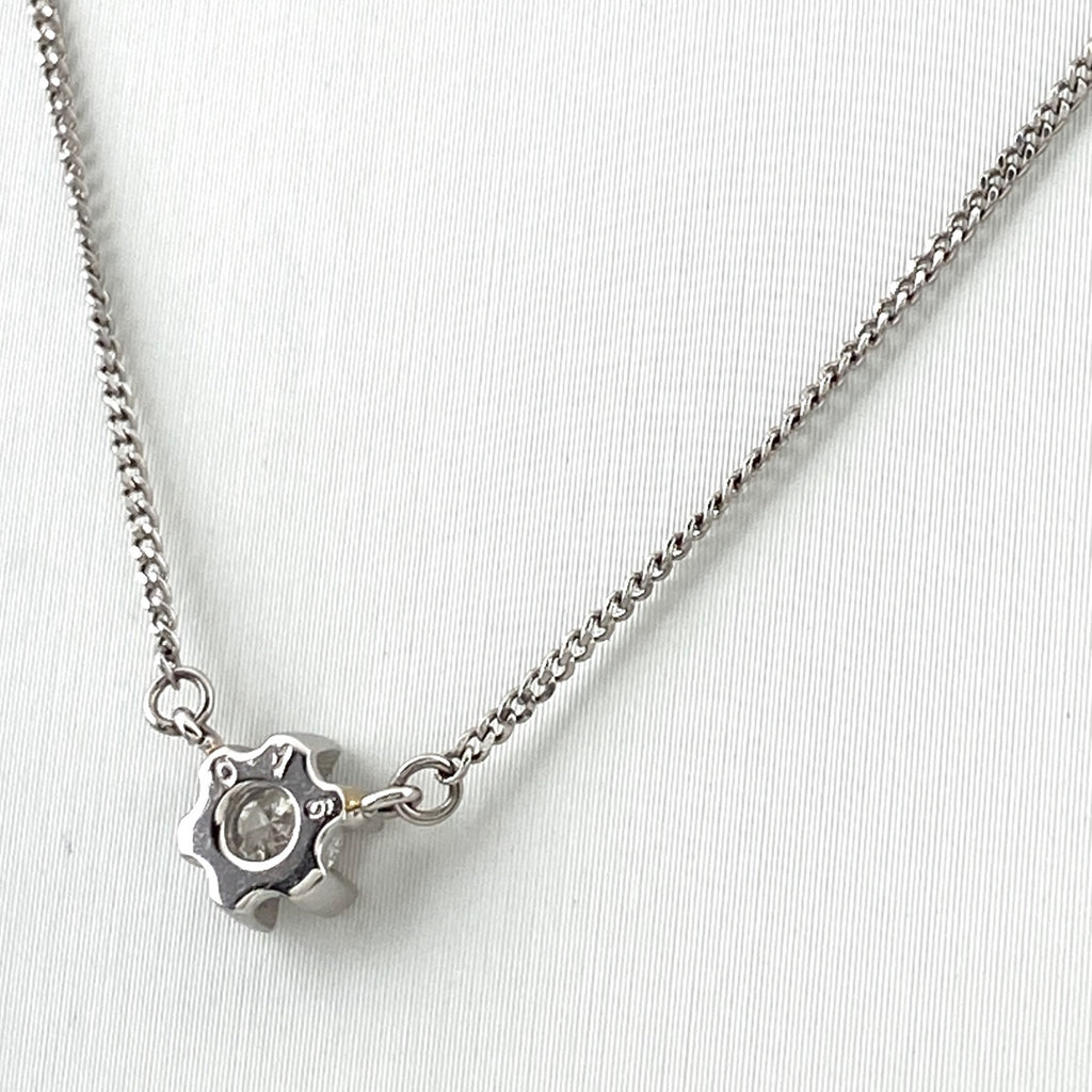 メレダイヤ デザインネックレス プラチナ ペンダント ネックレス Pt850 ダイヤモンド レディース 【中古】nbjwl
