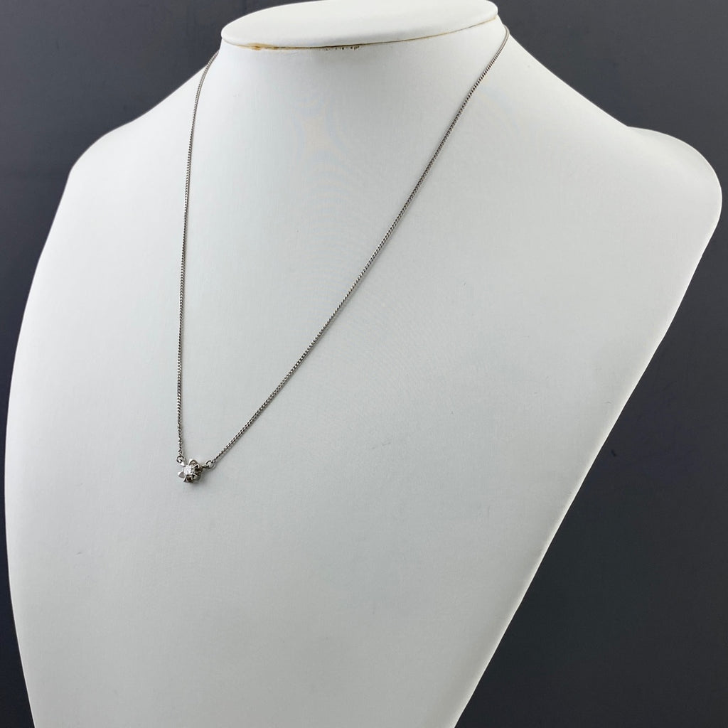 メレダイヤ デザインネックレス プラチナ ペンダント ネックレス Pt850 ダイヤモンド レディース 【中古】nbjwl