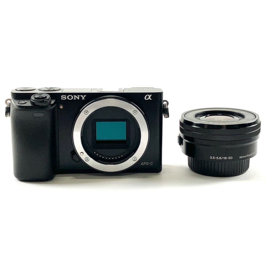 ソニー SONY α6000 パワーズームレンズキット ILCE-6000L B ブラック デジタル ミラーレス 一眼カメラ 【中古】cambb