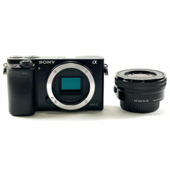 ソニー SONY α6000 パワーズームレンズキット ILCE-6000L B ブラック デジタル ミラーレス 一眼カメラ 【中古】cambb