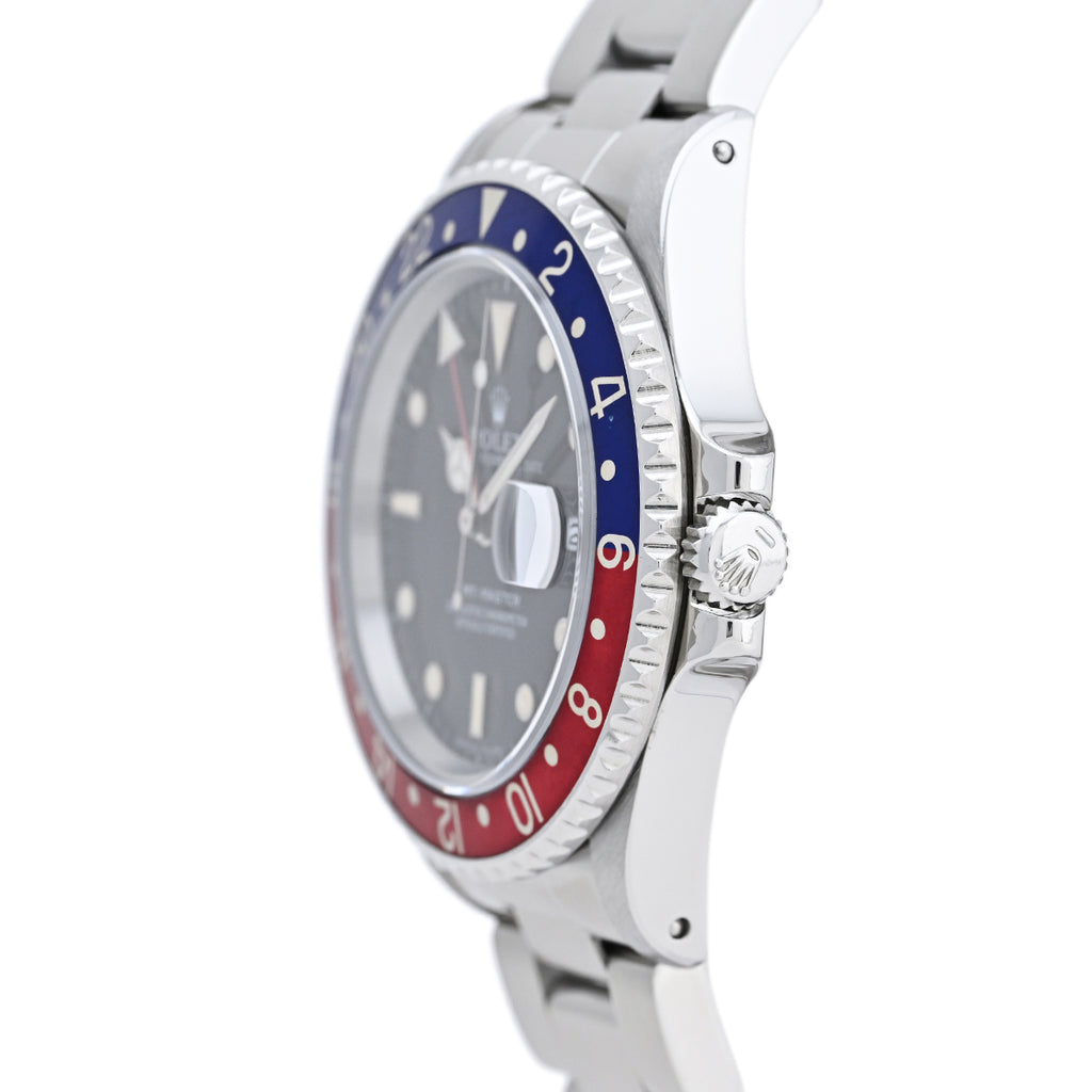 ロレックス GMTマスター ペプシ 赤青ベゼル 16700 腕時計 SS 自動巻き ブラック メンズ 【中古】 
 ラッピング可