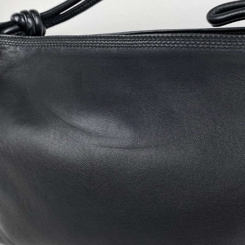 ロエベ アナグラム ハンドバッグ ロゴ ハンドバッグ レザー ブラック レディース 【中古】brbag