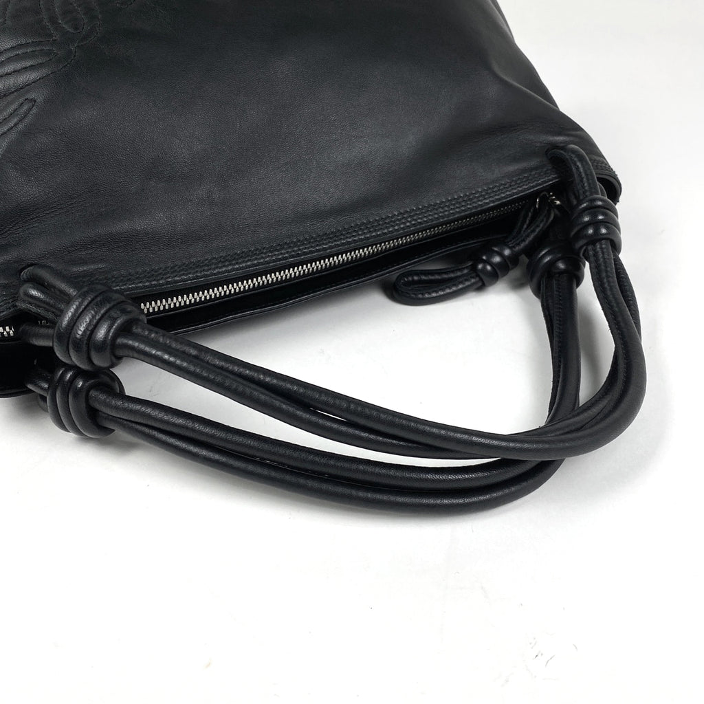 ロエベ アナグラム ハンドバッグ ロゴ ハンドバッグ レザー ブラック レディース 【中古】brbag