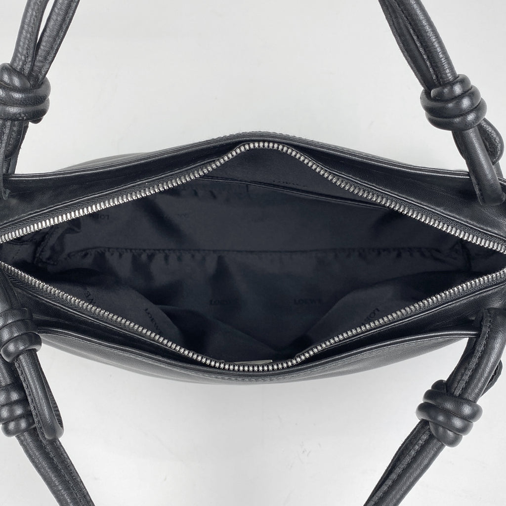ロエベ アナグラム ハンドバッグ ロゴ ハンドバッグ レザー ブラック レディース 【中古】brbag