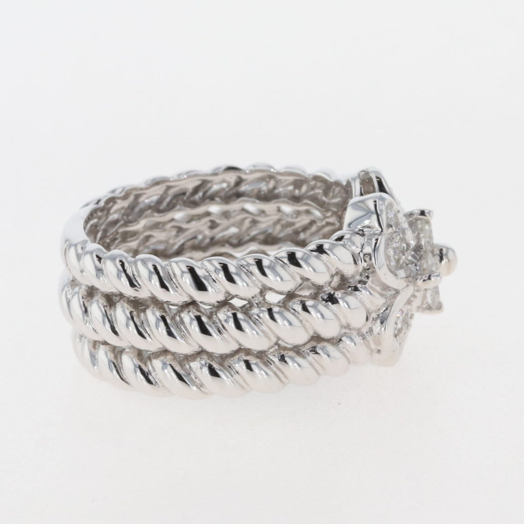メレダイヤ デザインリング 指輪 リング 10.5号 750 ダイヤモンド レディース 【中古】 
 ラッピング可