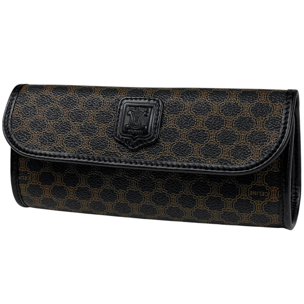 CELINE セリーヌ マカダム ポーチ コスメポーチ 6615 CELINE - CELINE セリーヌ マカダム トリオンフ コスメポーチ