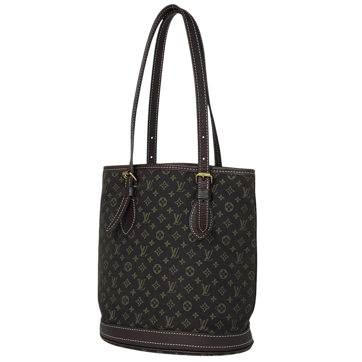ルイヴィトントートバッグ　バケツ　ミニポーチ Louis Vuitton トートバッグ バケツ型 ポーチ付き