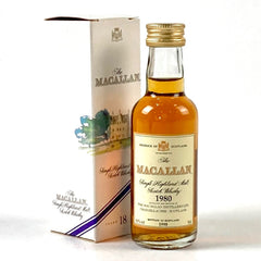 マッカラン MACALLAN 18年 1980 ミニボトル 50ml スコッチウイスキー シングルモルト 【古酒】