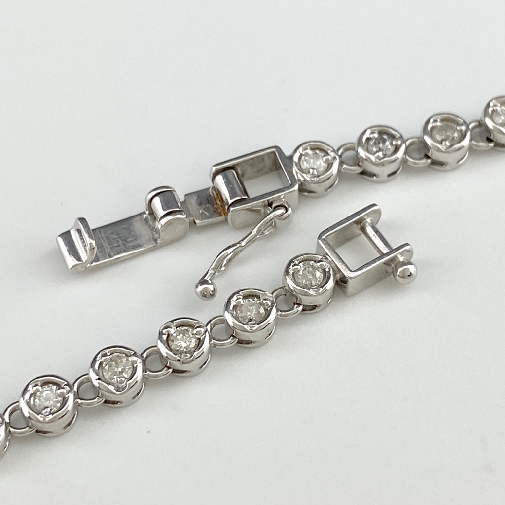 メレダイヤ デザインブレスレット 腕輪 ブレスレット K18 ダイヤモンド レディース 【中古】 , ラッピング可