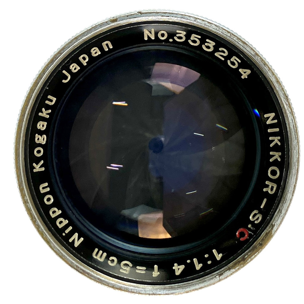 【在庫一掃】 ニコン Nikon NIKKOR-S.C 50mm F1.4 5cm シルバー Sマウント レンジファインダーカメラ用レンズ 【中古】cambb