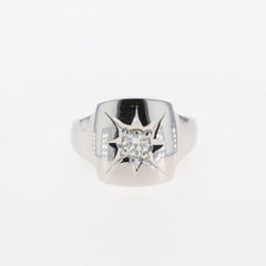 ダイヤモンド デザインリング プラチナ 指輪 リング 17.5 Pt900 ダイヤモンド レディース 【中古】 
 ラッピング可