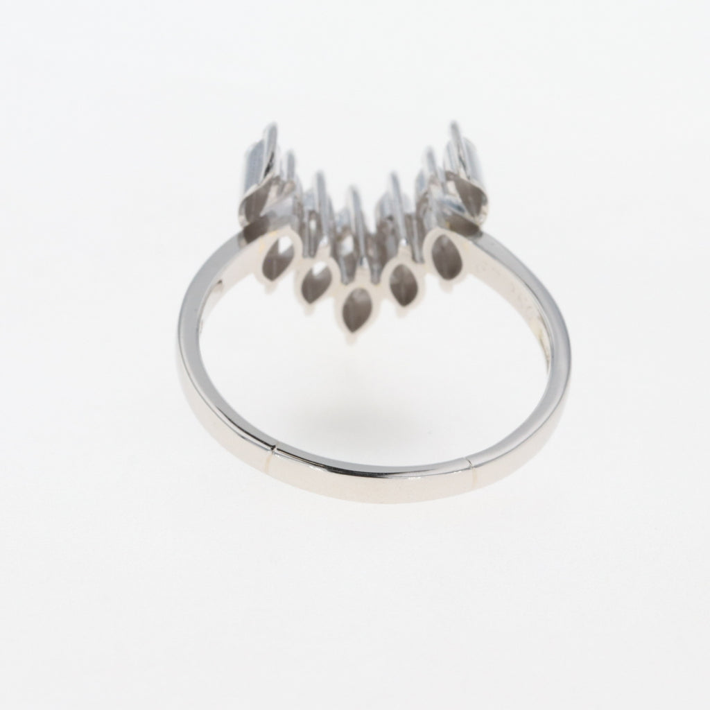 メレダイヤ デザインリング プラチナ 指輪 リング 24.5号 Pt900 ダイヤモンド メンズ 【中古】 
 ラッピング可