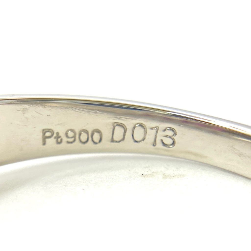ルビー デザインリング プラチナ 指輪 メレダイヤ リング 11.5号 Pt900 ルビー ダイヤモンド レディース 【中古】