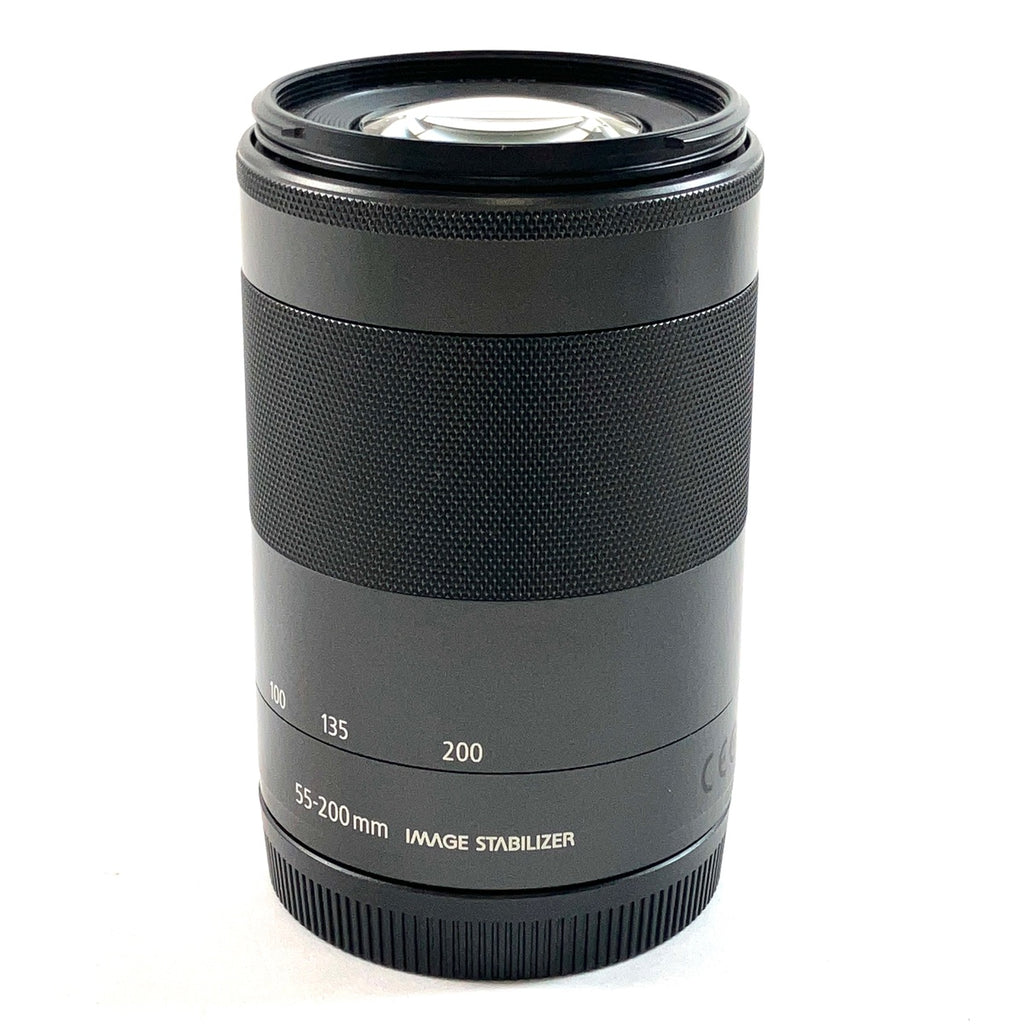 キヤノン Canon EF-M 55-200mm F4.5-6.3 IS STM ブラック 一眼カメラ用レンズ（オートフォーカス） 【中古】