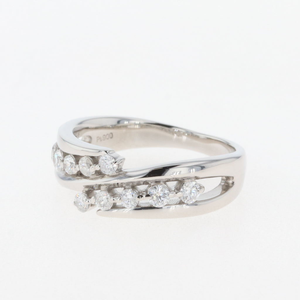メレダイヤ デザインリング プラチナ 指輪 リング 6.5号 Pt900 ダイヤモンド レディース 【中古】 
 ラッピング可