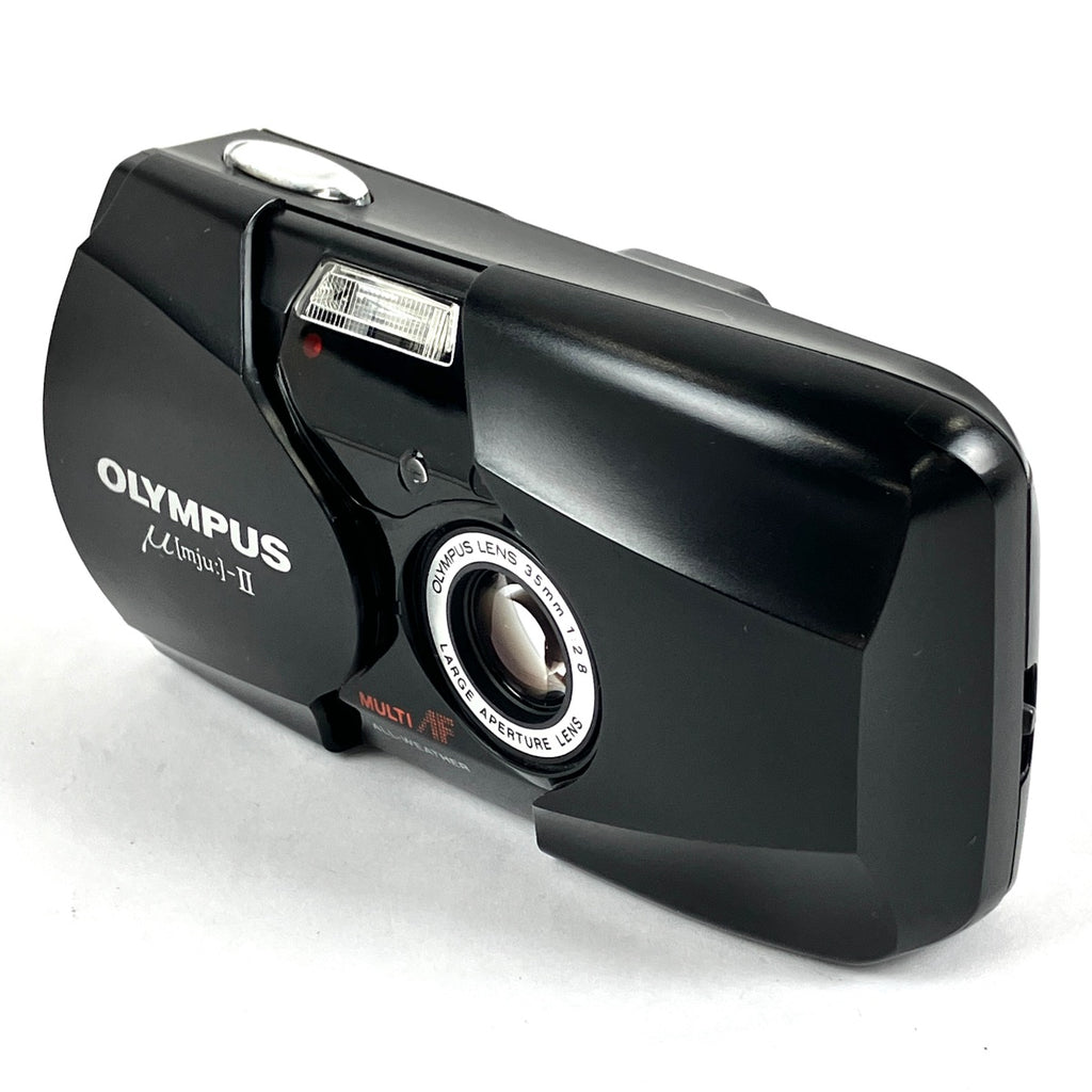 オリンパス OLYMPUS μ II ミュー2 ブラック フィルム コンパクトカメラ 【中古】cambb