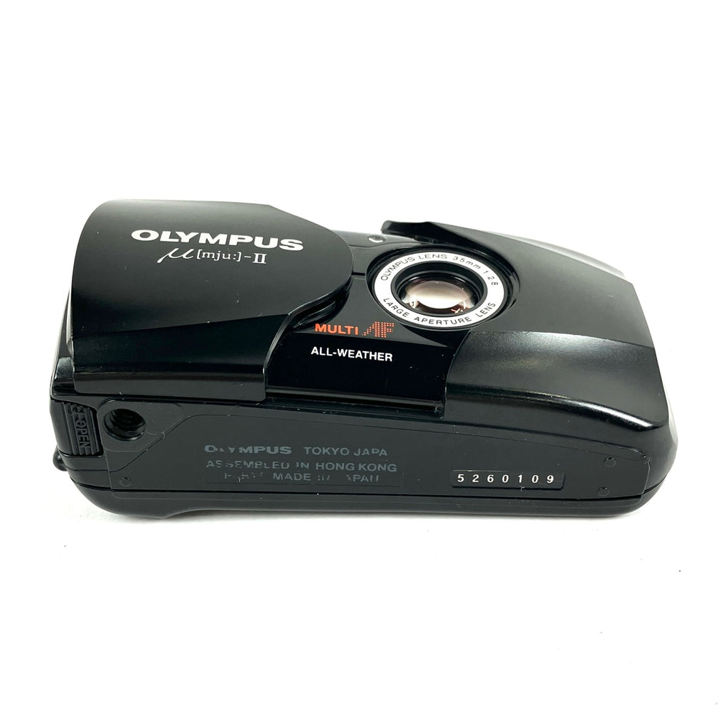 オリンパス OLYMPUS μ II ミュー2 ブラック フィルム コンパクトカメラ 【中古】cambb