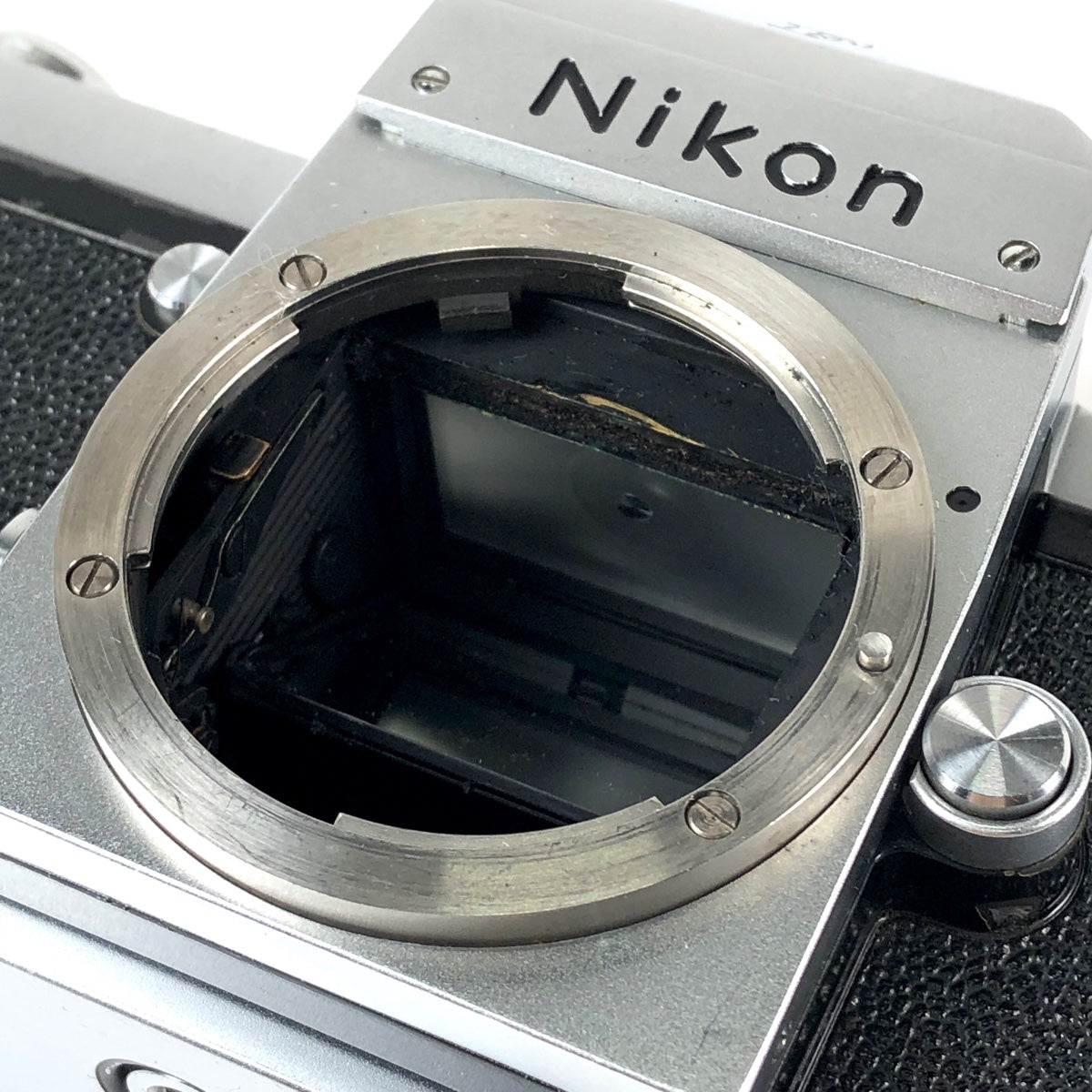 【動作OK】Nikon Us シルバー 一眼レフカメラ 取扱説明書付き バイセル公式】ニコン Nikon F アイレベル シルバー ボディ