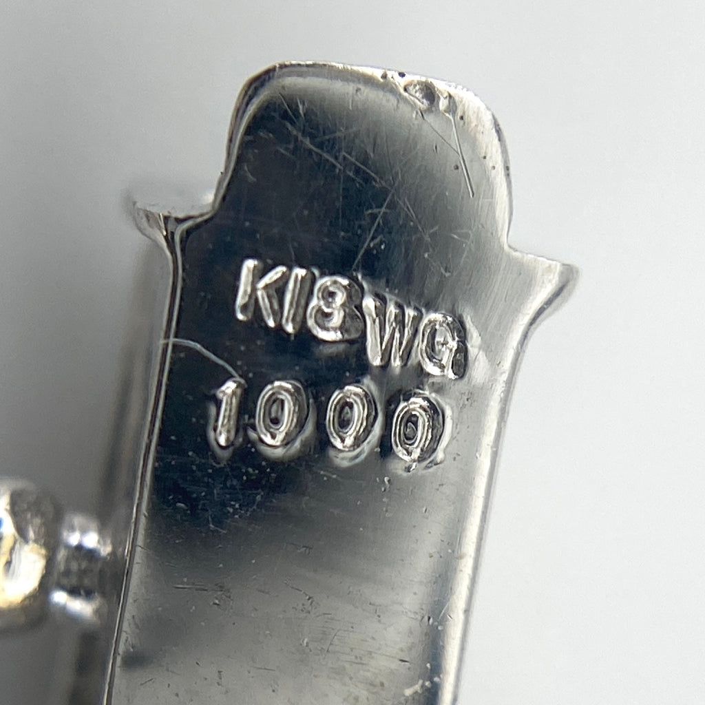 メレダイヤ デザインネックレス WG ホワイトゴールド ペンダント ネックレス K18 WG ダイヤモンド レディース 【中古】 
 ラッピング可