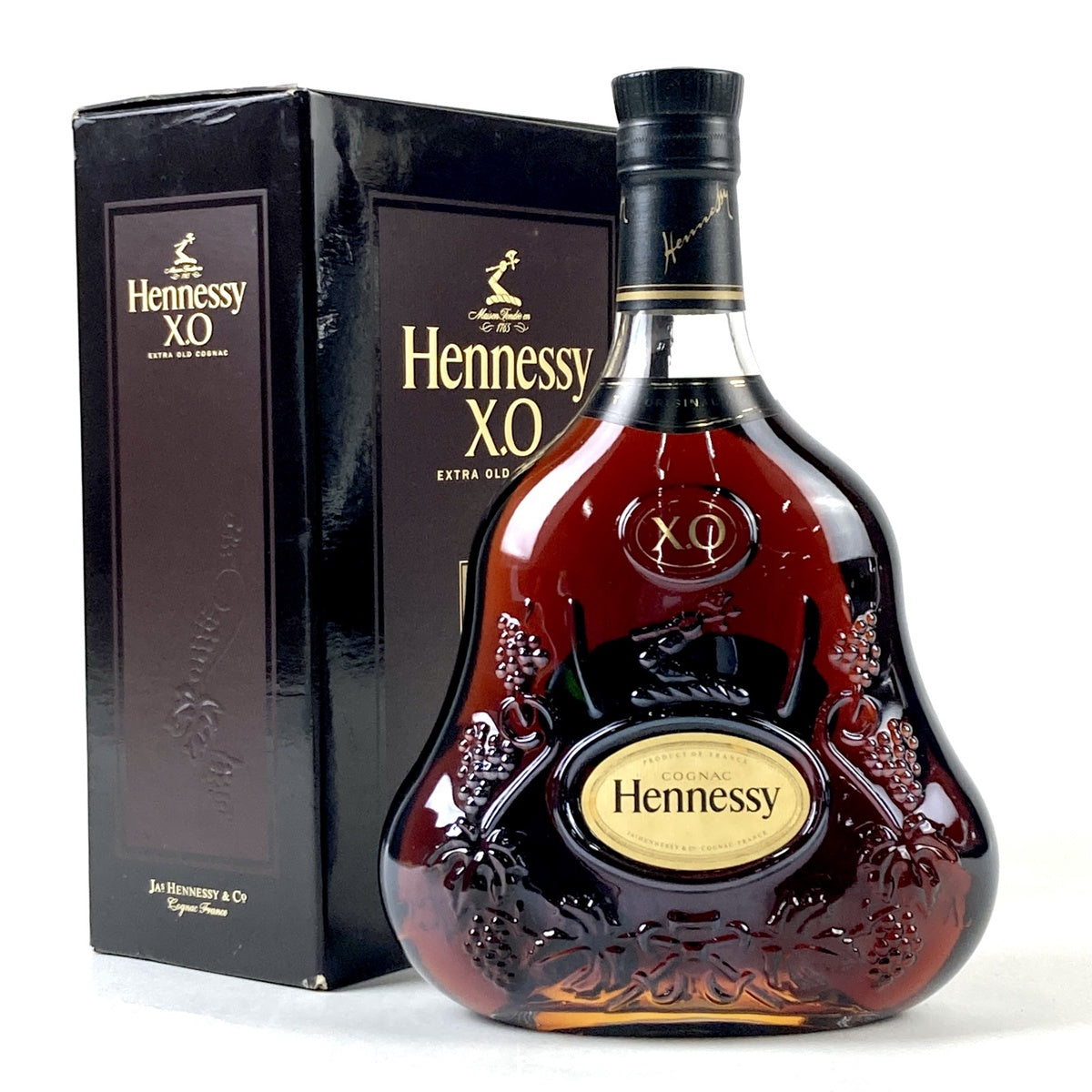 新品 ヘネシー Hennessy XO 現行 黒キャップ ブランデー コニャック箱はありません