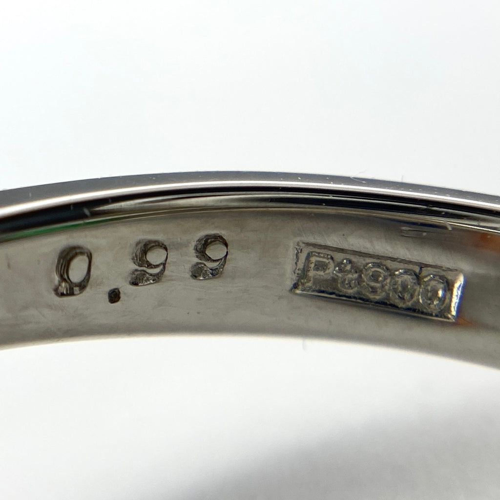 【在庫一掃】 エメラルド デザインリング プラチナ 指輪 リング 12.5号 Pt900 エメラルド ダイヤモンド レディース 【中古】nbjwl