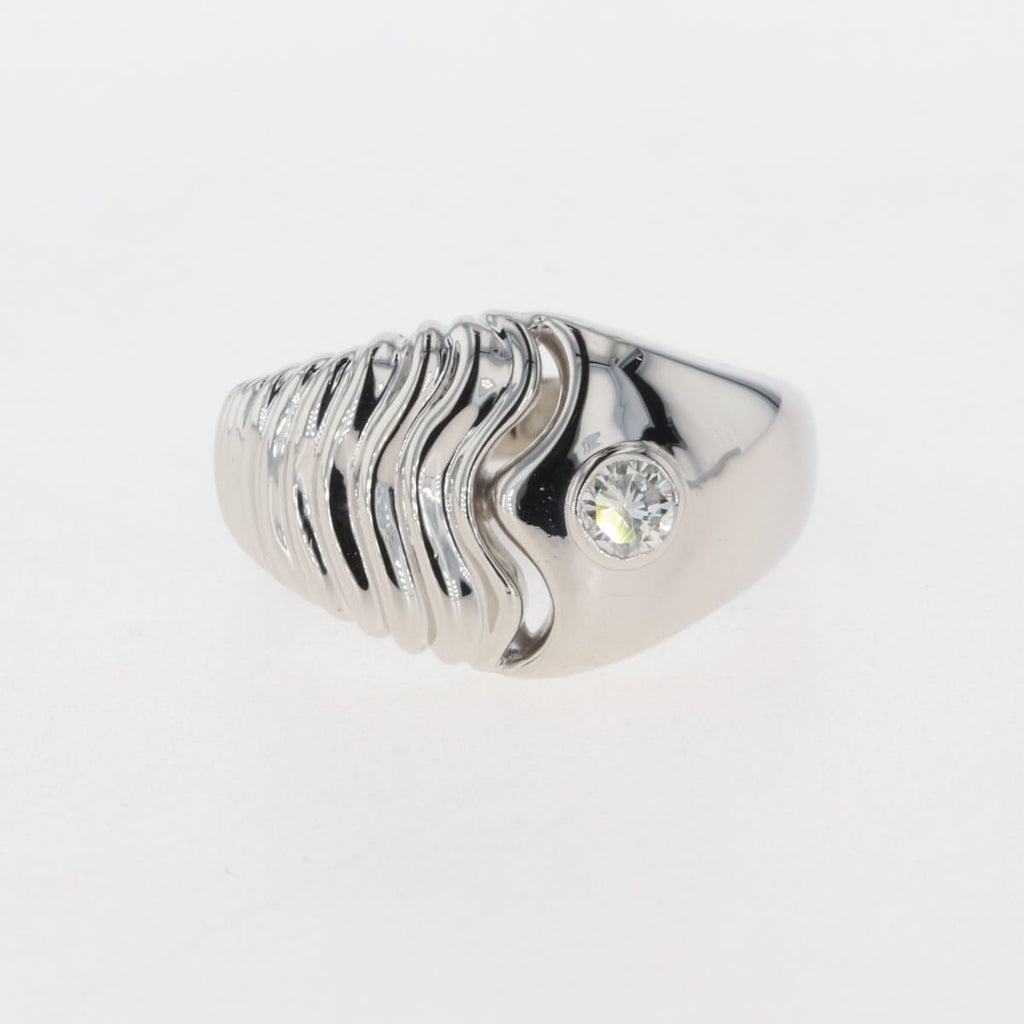 ダイヤモンド デザインリング プラチナ 指輪 リング 15号 Pt900 ダイヤモンド レディース 【中古】 , ラッピング可