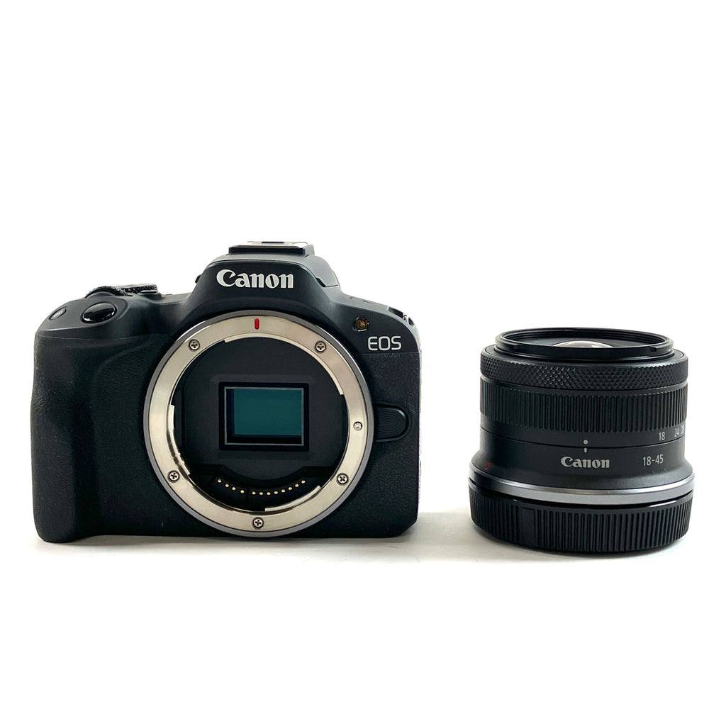 キヤノン Canon EOS R50 RF-S 18-45 IS STMレンズキット ブラック デジタル ミラーレス 一眼カメラ 【中古】