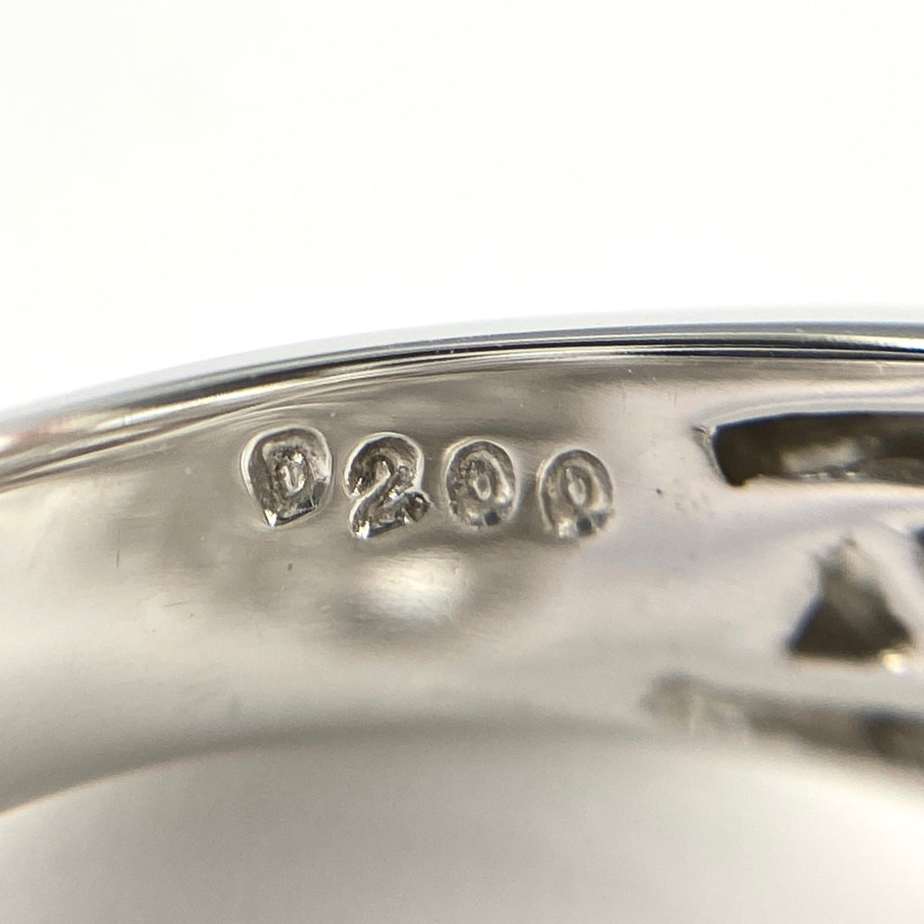 メレダイヤ デザインリング WG ホワイトゴールド 指輪 リング 13.5号 K18 WG ダイヤモンド レディース 【中古】 
 ラッピング可