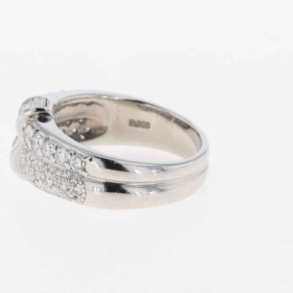 メレダイヤ デザインリング プラチナ 指輪 リング 19.5号 Pt900 ダイヤモンド メンズ 【中古】 
 ラッピング可