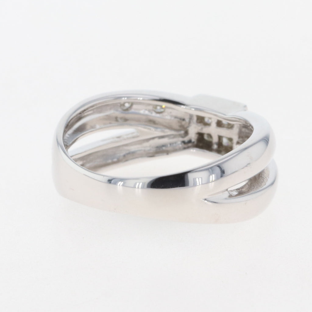 メレダイヤ デザインリング 指輪 リング 15.5号 K18 ダイヤモンド レディース 【中古】 
 ラッピング可