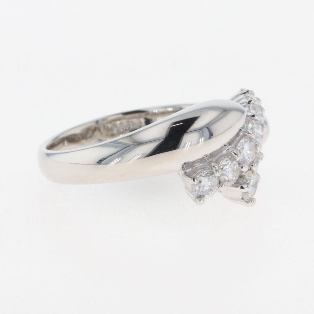 バイセル公式】メレダイヤ デザインリング プラチナ 指輪 リング 11号 