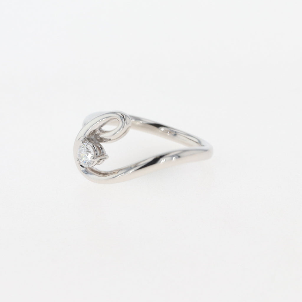 メレダイヤ デザインリング プラチナ 指輪 リング 9号 Pt900 ダイヤモンド レディース 【中古】 , ラッピング可
