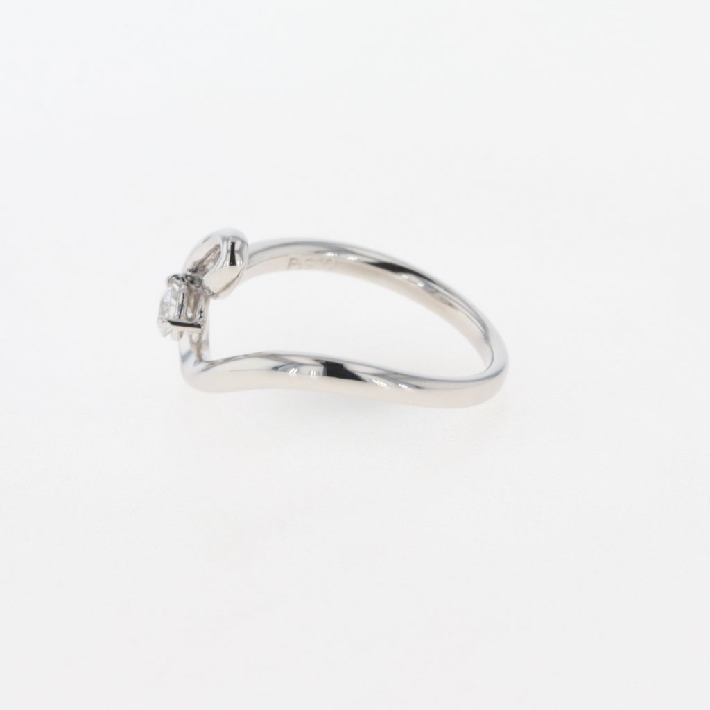 メレダイヤ デザインリング プラチナ 指輪 リング 9号 Pt900 ダイヤモンド レディース 【中古】 , ラッピング可