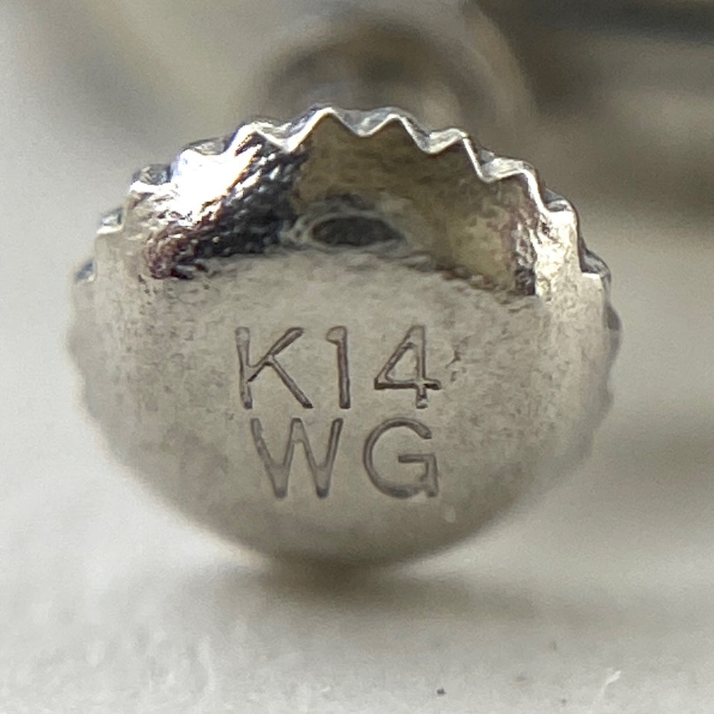 メレダイヤ デザインイヤリング WG ホワイトゴールド ダイヤモンド イヤリング K18 WG K14WG レディース 【中古】 
 ラッピング可