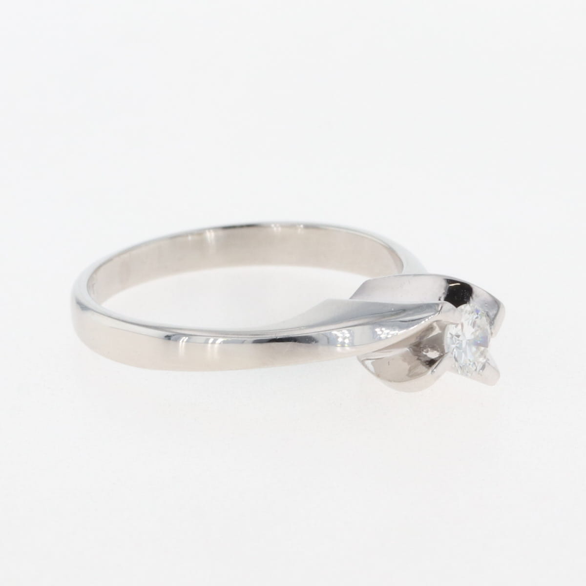 メレダイヤ デザインリング プラチナ 指輪 リング 8号 Pt850 ダイヤモンド レディース 【中古】 