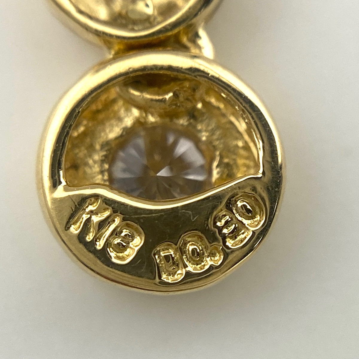 TEN. ボイドピアス(ゴールド) 新品未使用品 ダイヤモンド0.05ct ピアス イエローゴールド(月のあかり 日の
