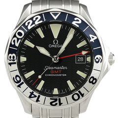 オメガ シーマスター 300 GMT 50周年記念モデル 2534.50 腕時計 SS 自動巻き ブラック メンズ 【中古】 
 ラッピング可