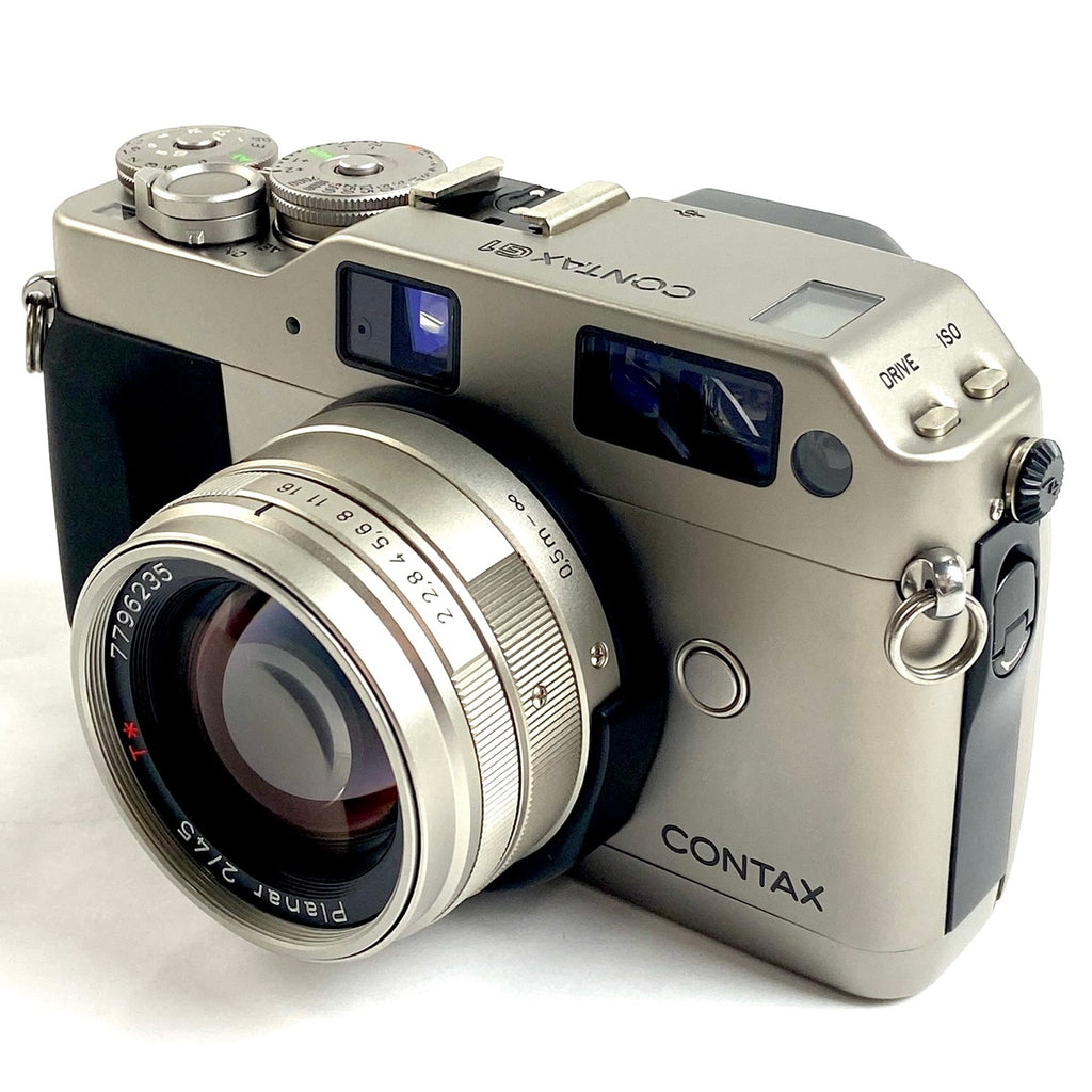 コンタックス CONTAX G1 ボディ＋Planar T* 45mm F2 プラナー Gマウント フィルム レンジファインダーカメラ 【中古】