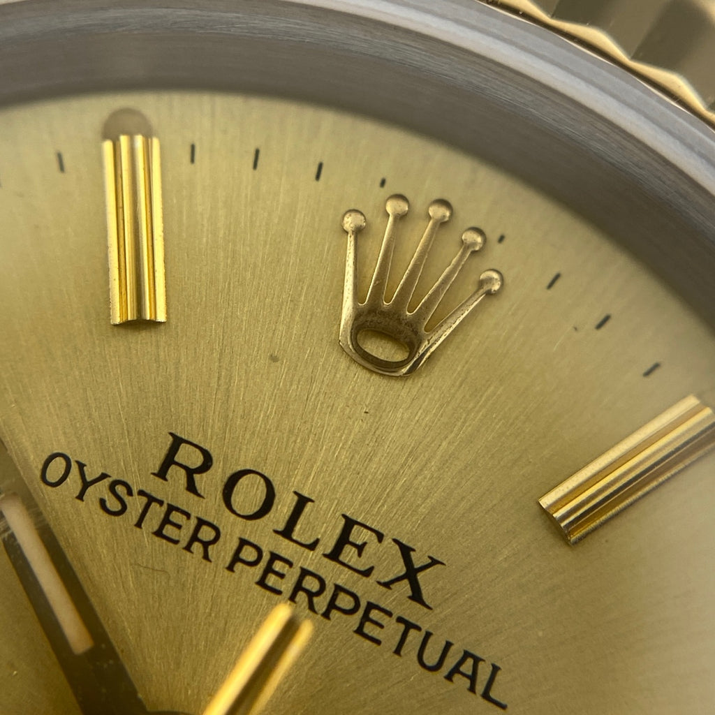 ロレックス オイスターパーペチュアル 67193 腕時計 SS YG 自動巻き シャンパンゴールド レディース 【中古】 
 ラッピング可