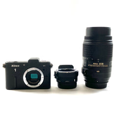 ニコン Nikon 1 V1 + AF-S DX NIKKOR 55-300mm F4.5-5.6G ED VR［ジャンク品］ デジタル ミラーレス 一眼カメラ 【中古】