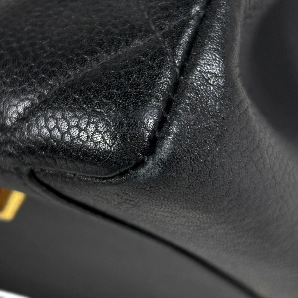 シャネル ココマーク チェーン トートバッグ ハンドバッグ マトラッセ トートバッグ キャビアスキン ブラック レディース 【中古】brbag